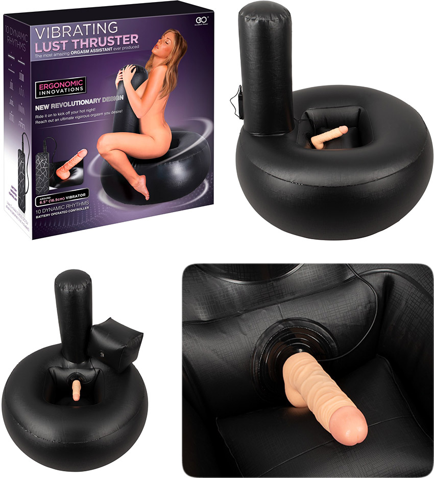 Vibrating Lust Thruster inflatable and vibrating erotic cushion