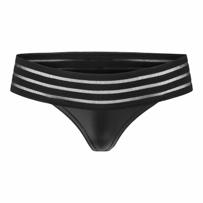 Noir Handmade Powerwetlook F161 | String mit Nasseffekt-Optik