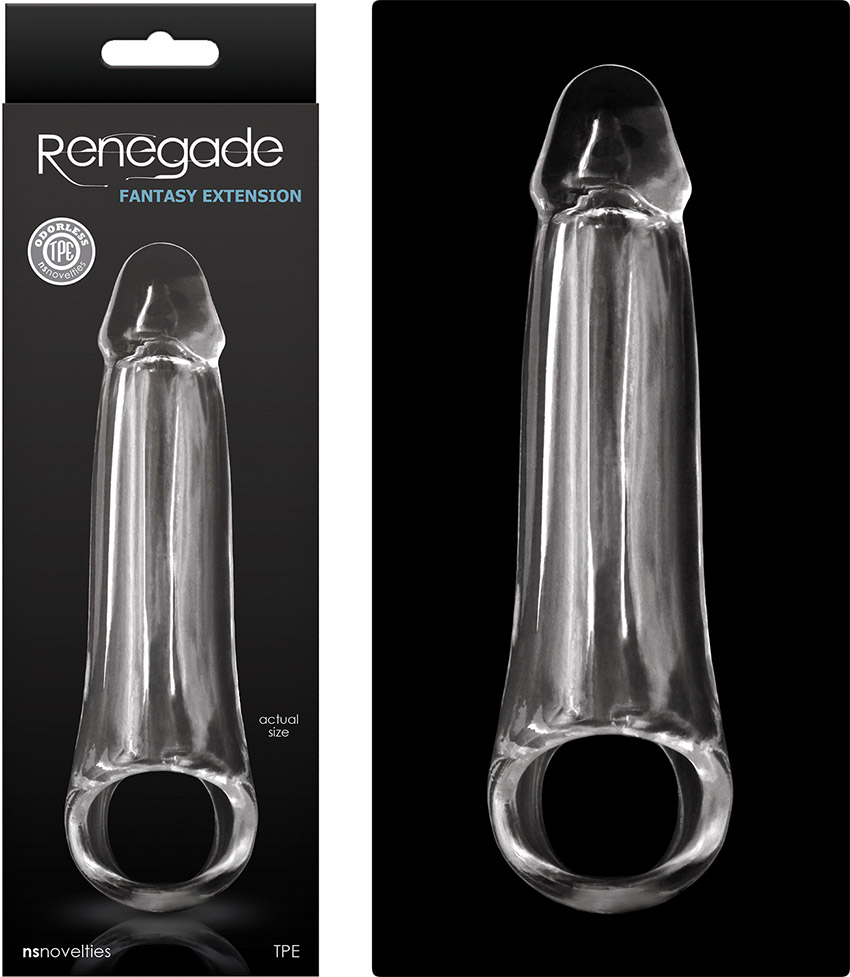 Renegade Fantasy penis sleeve - Small - See-through