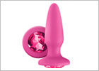 Plug anal en silicone NS Novelties Glams - Rose & rose