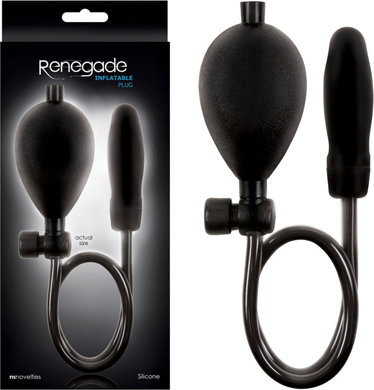 Renegade inflatable silicone butt plug