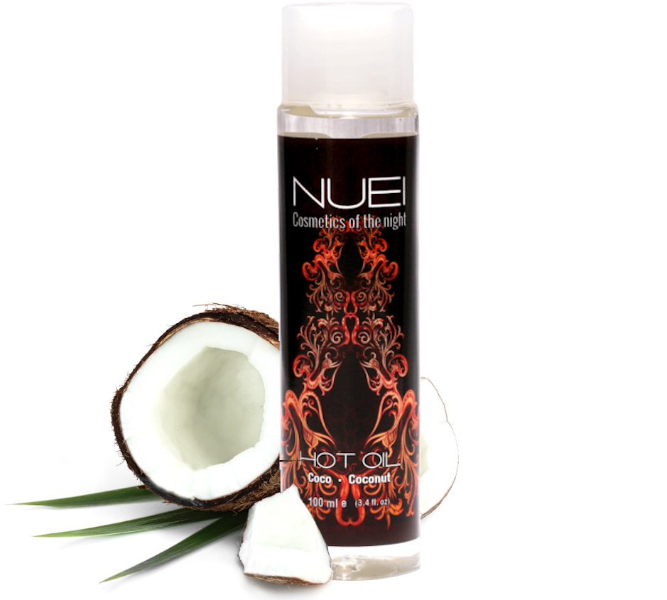 NUEI Hot Oil stimulierendes und wärmendes Intimöl - Kokosnuss - 50 ml