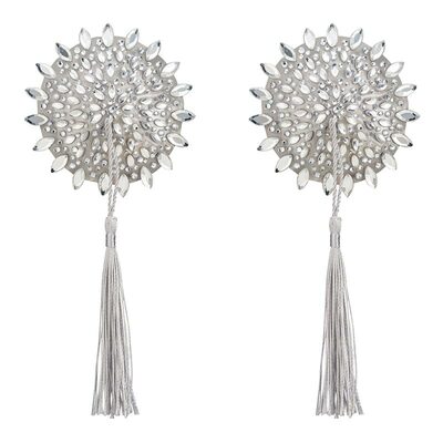 Obsessive Mistiqua | Cache-seins orné de strass et avec pompons