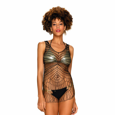 Obsessive Bodystocking-Robe D607 | Robe sexy en résille large