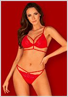 Obsessive Diyosa Set - 2 pcs - Red (XS/S)