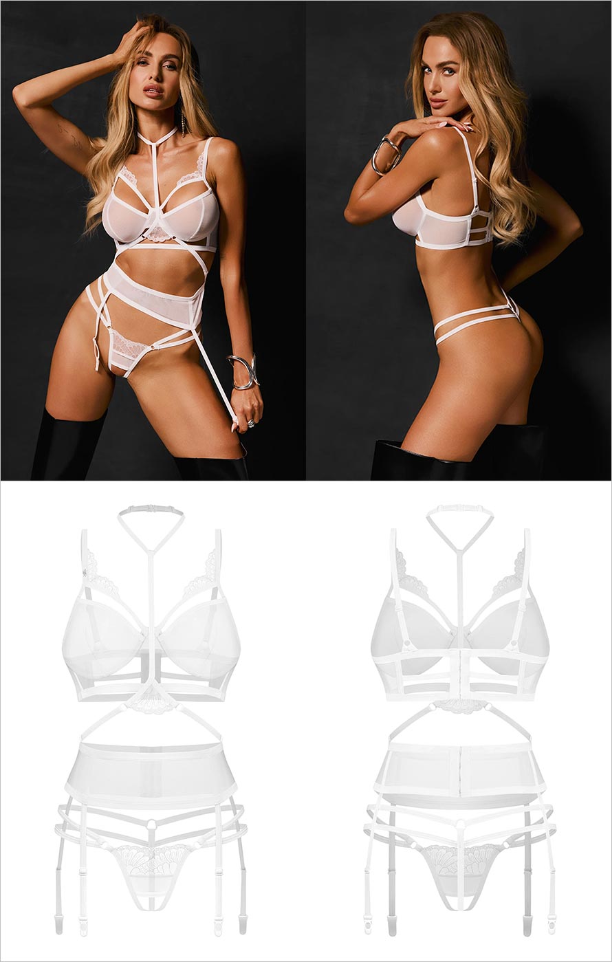 Premium Obsessive Ensemble ouvert Premisis - 3 pièces - Blanc
