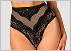 Obsessive Olvidia high-waisted panties - Black (XS/S)