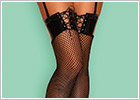 Obsessive Remediosa Sexy Stockings - Black (S/M)