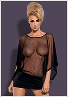 Obsessive Punker Mini Dress - Black (S/M)