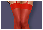 Obsessive S800 Sexy Stockings - Red (S/M)