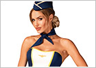 Obsessive Stewardess uniforme d'hostess di volo sexy (XS/S)