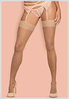 Obsessive S800 Sexy Stockings - Nude (L/XL)