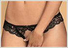 Obsessive String ouvert Contica - Noir (L/XL)