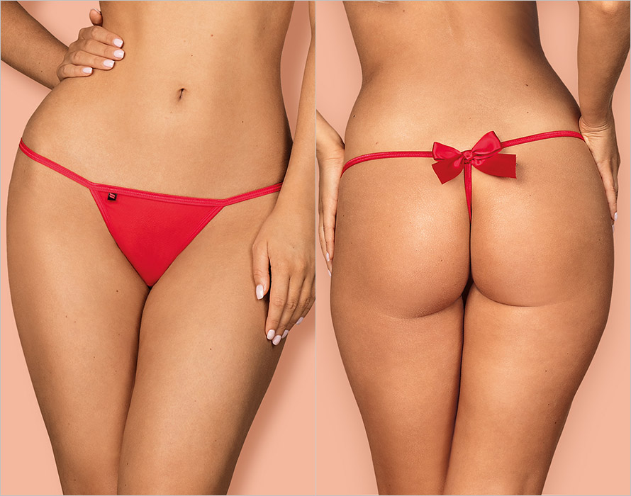 Obsessive Giftella Thong - Red (S/M)