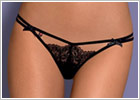 Obsessive Intensa double bands  Thong - Black (S/M)