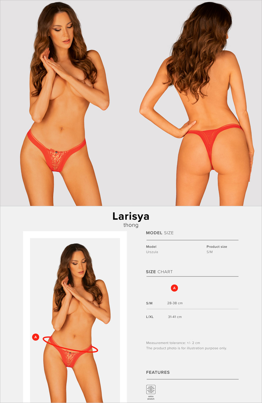 Obsessive Larisya Thong - Red (S/M)