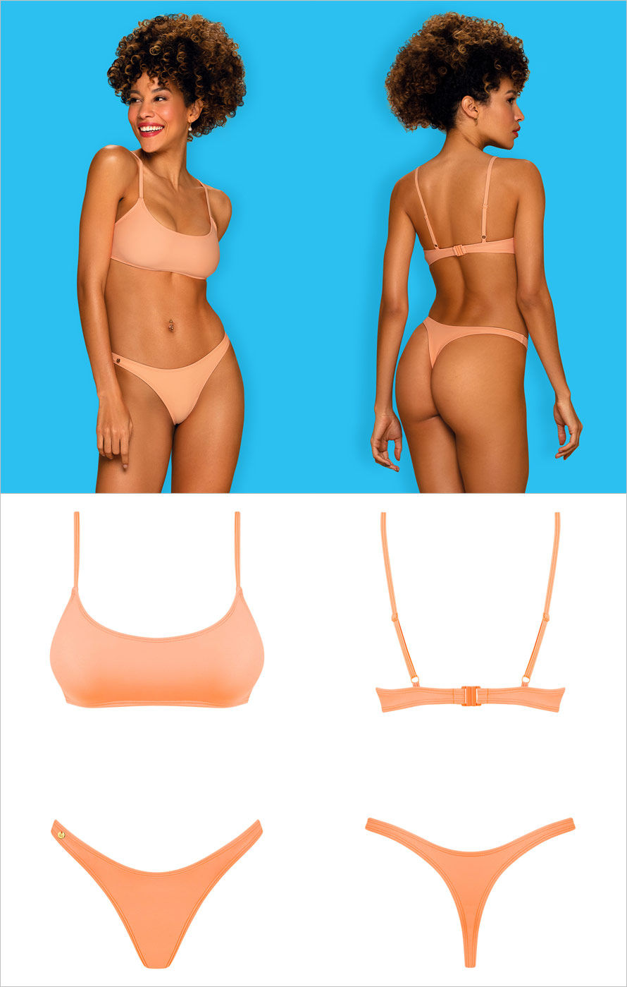 Obsessive Bikini Mexico Beach - 2 pièces - Corail (M)