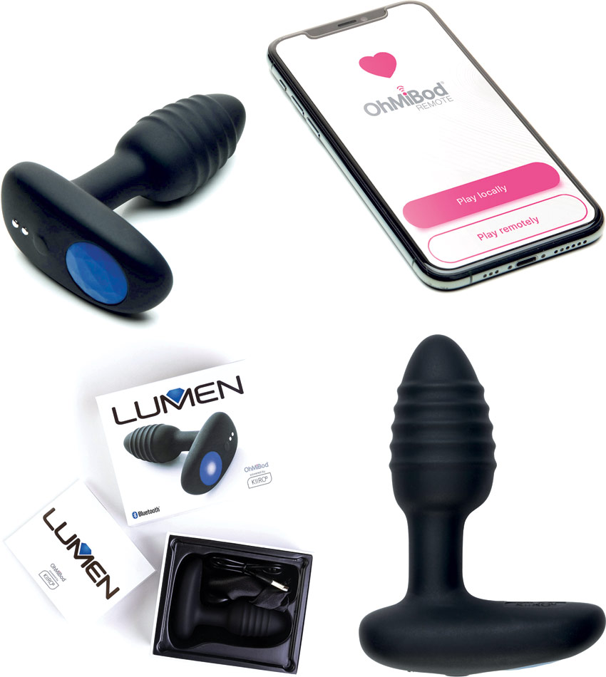 OhMiBod Lumen remote controlled vibrating butt plug