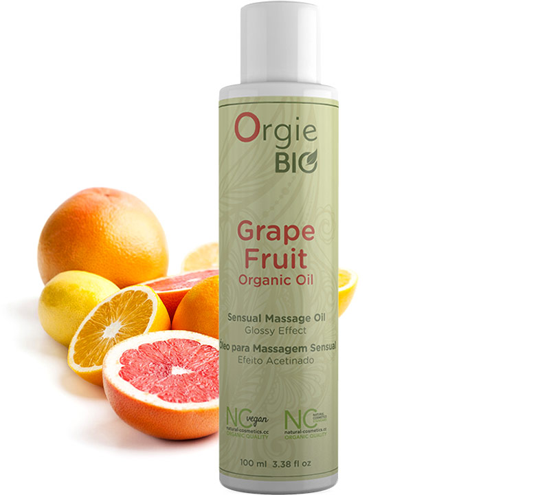 Orgie Bio erotic massage oil - 100 ml (Grapefruit)