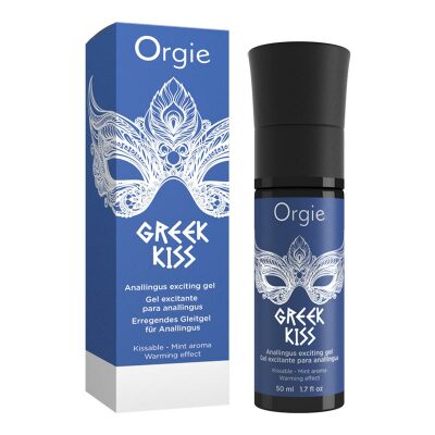 Orgie Greek Kiss | Erregendes und küssbares Gel für Anulingus | 50 ml