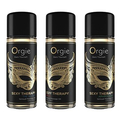 Orgie Sexy Therapy | Set Massageöle mit seidigem Effekt | 3x 30 ml