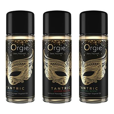 Orgie Tantric | Set Massageöle mit glänzendem Effekt| 3x 30 ml