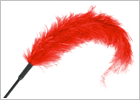 Ostrich Tickler - Red