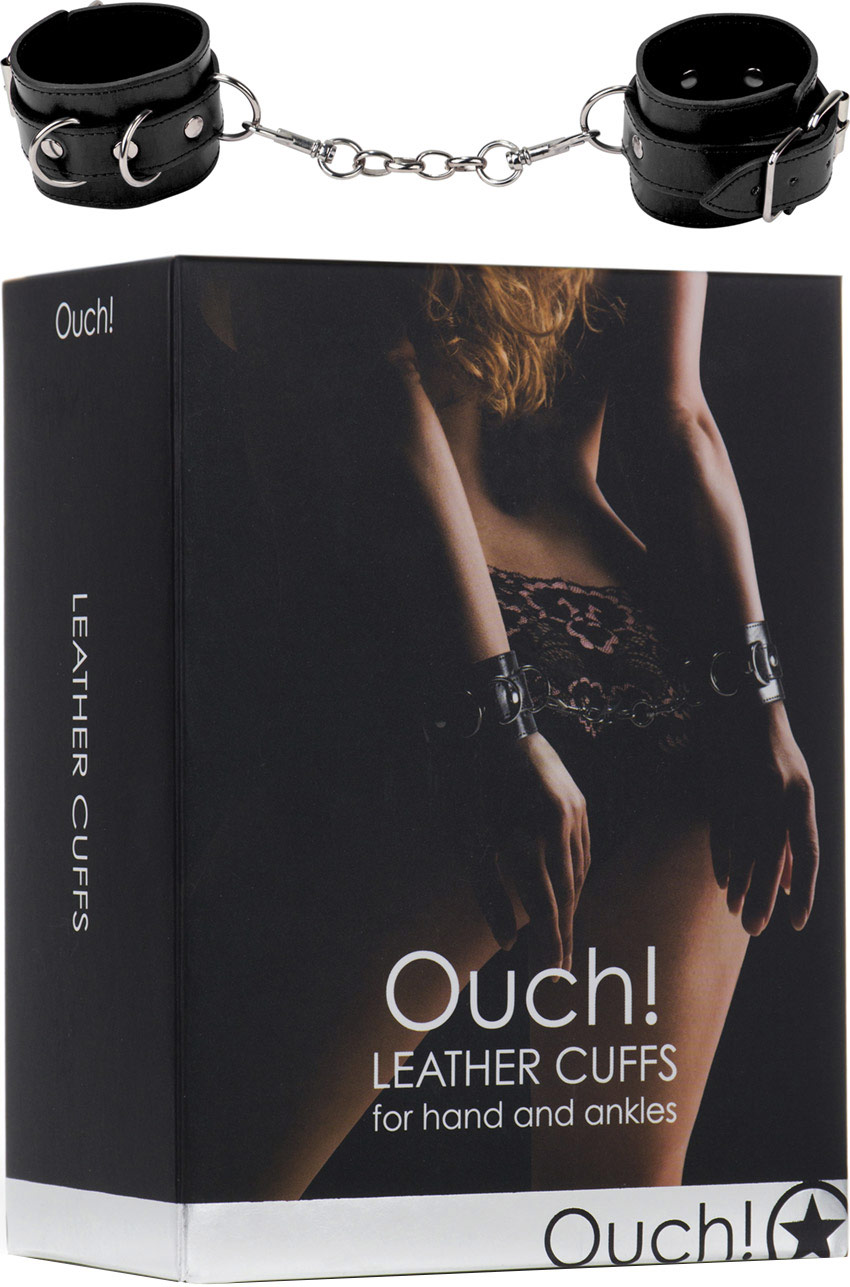 Manette di pelle per polsi Ouch!