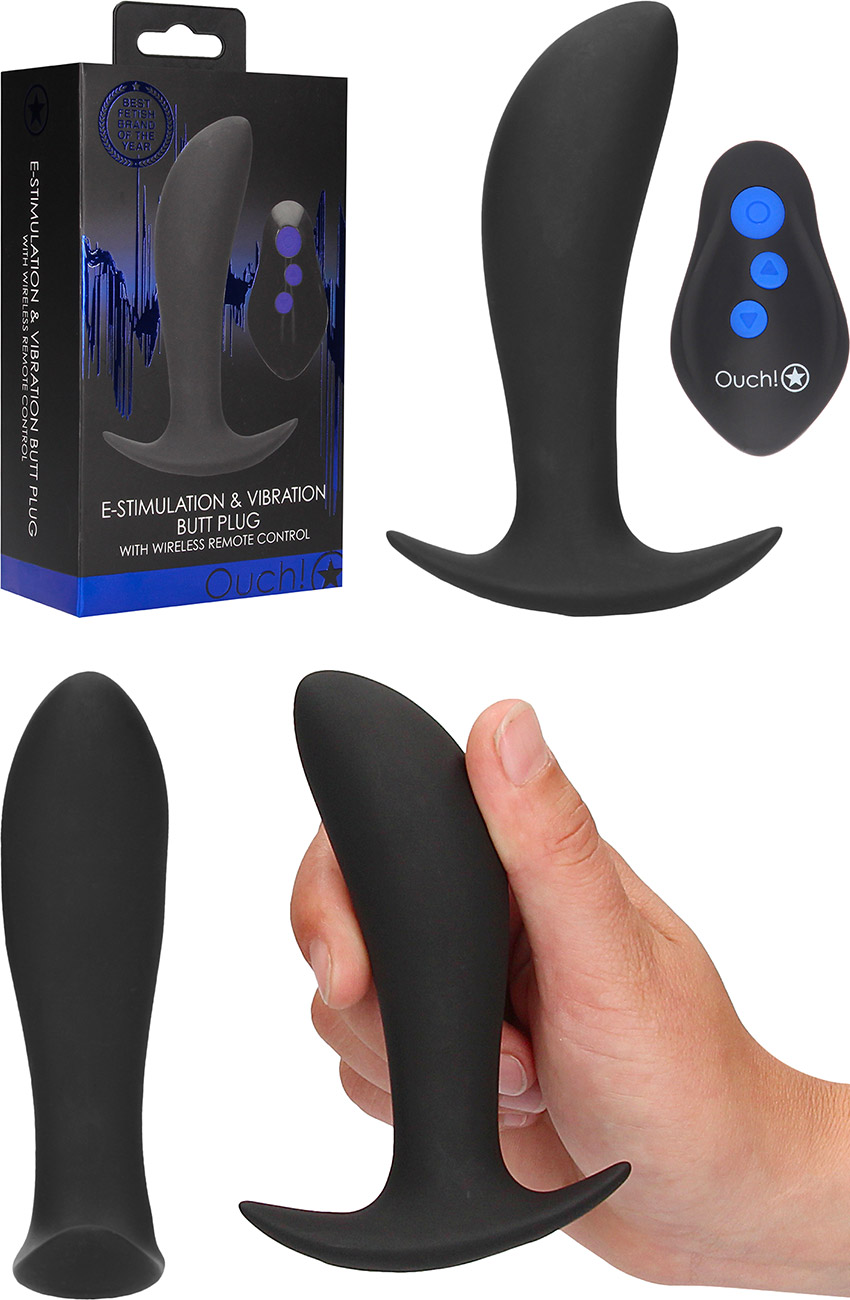 Ouch! electrostimulating and vibrating butt plug