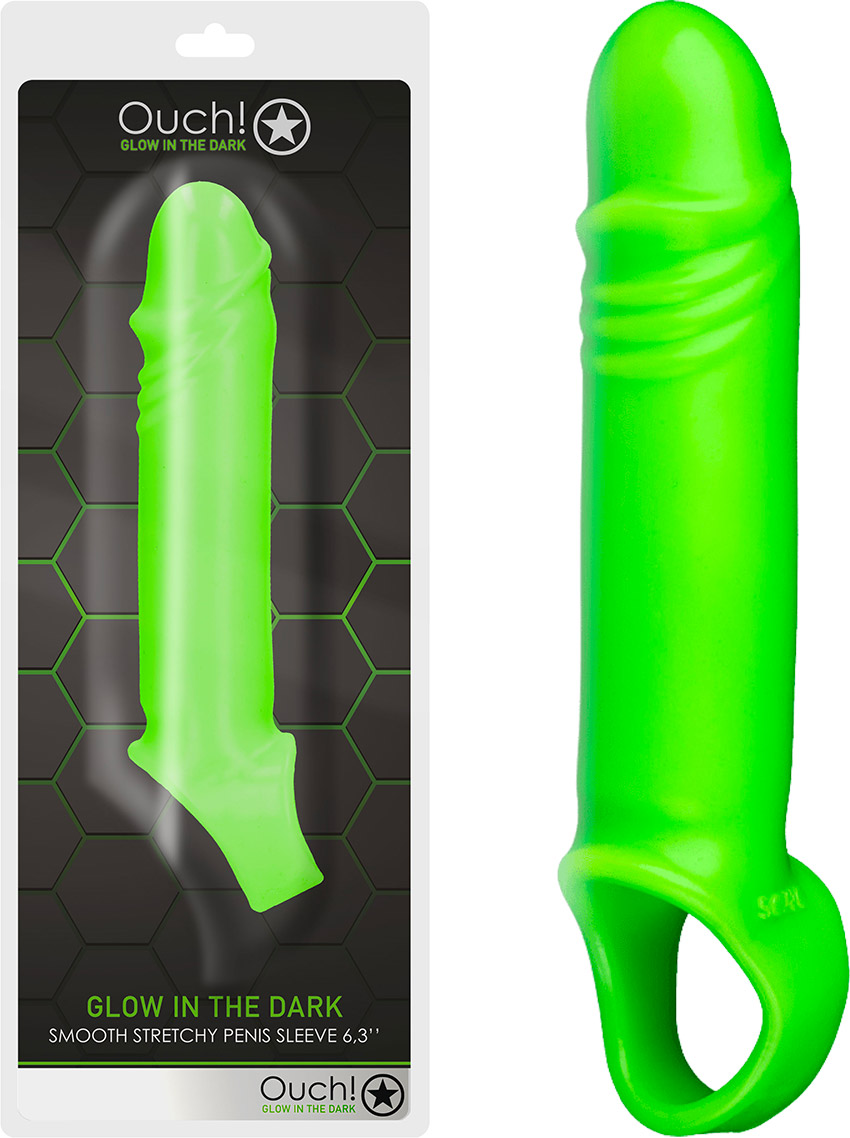 Ouch! Glow-in-the-dark penis sleeve - Green