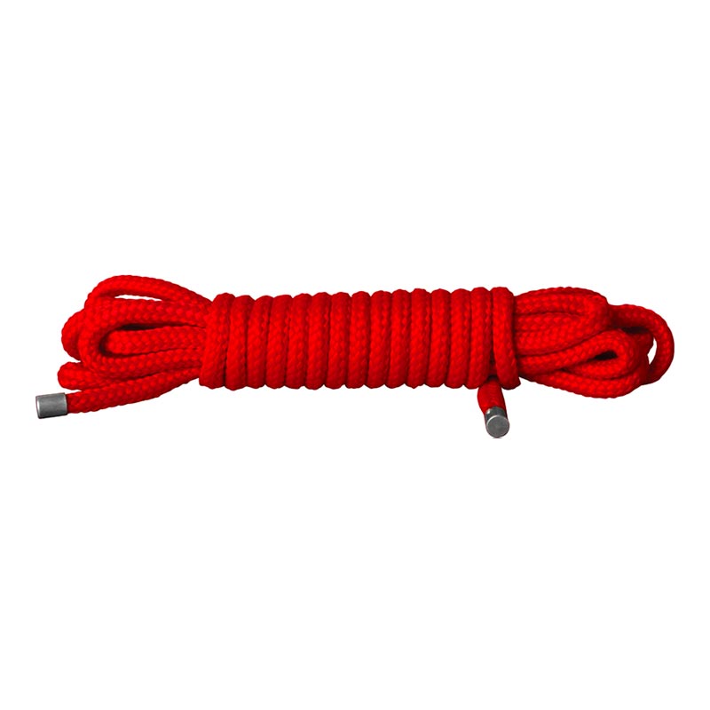 Corde de bondage japonais en nylon Ouch! - 10 m - Rouge