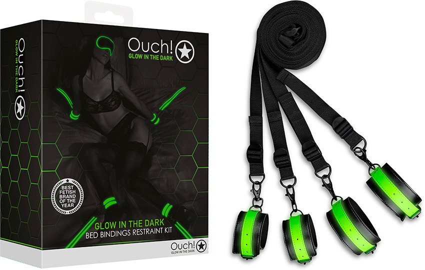 Ouch! Glow-in-the-dark bed restraint kit