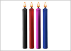 Lot de 4 bougies pour jeux BDSM Ouch! Teasing - Assortiment