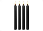 Ouch! set of 4 candles for BDSM games Teasing - Black