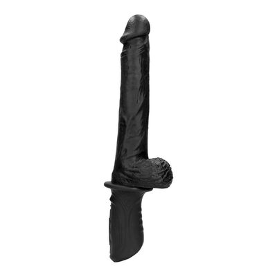 Ouch! 952 | Vibromasseur va-et-vient en silicone liquide noir