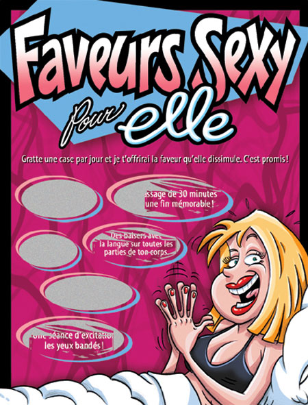 Carte à gratter "Faveurs Sexy pour Elle" (French)