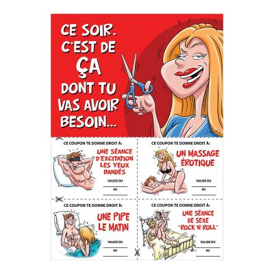 Carte humoristique pour homme | "Ce soir c'est ça..."