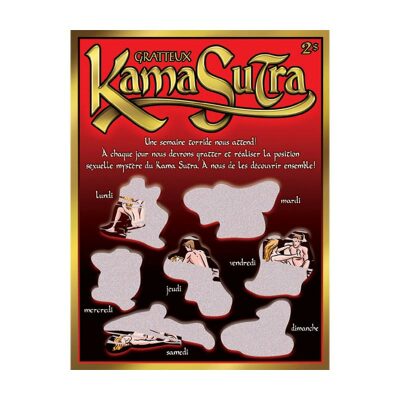 Ozzé | Carte à gratter "Kama Sutra" | Version française uniquement