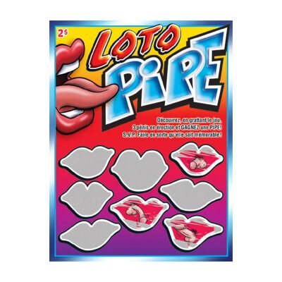 Ozzé | Carte à gratter "Loto Pipe" | Découvrir 3 pénis en érection