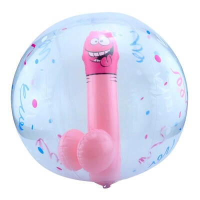 Ozzé Pecker Beach Ball | Aufblasbarer Strandball mit Riesenpenis