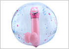 Ozzé Pecker Beach Ball humorous inflatable beach ball with penis