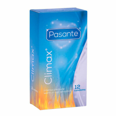Pasante Climax | Wärmende und kühlende Kondome | Lubrifiziert