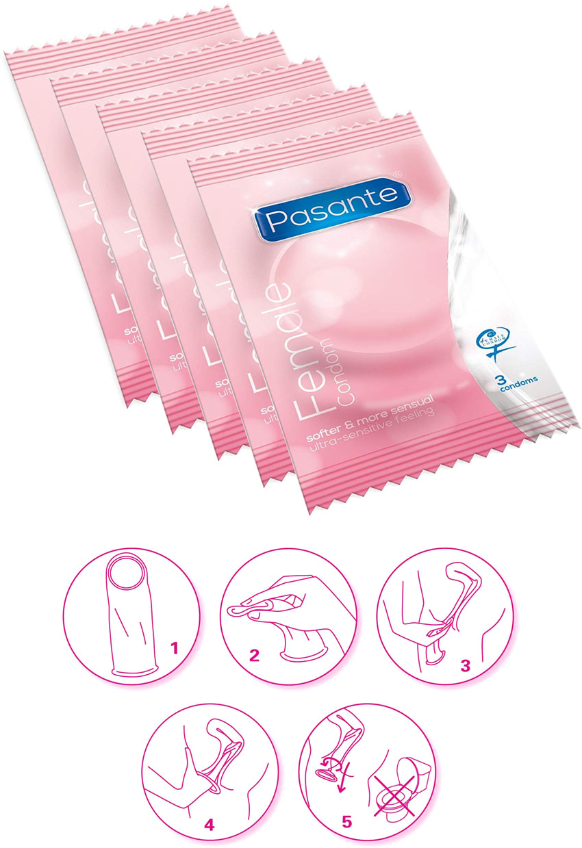 Pasante Female Condom (5 Condoms)