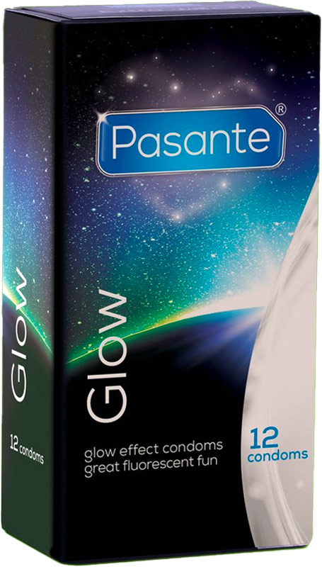Pasante Glow - Phosphoreszierendes Kondom (12 Kondome)
