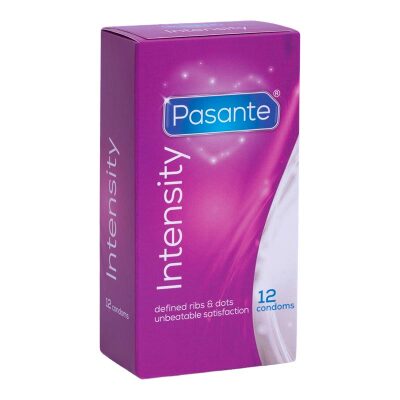 Pasante Intensity | Strukturiertes Kondom | Schachtel mit 12 Stück