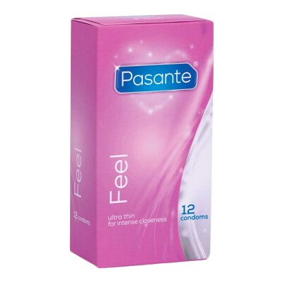 Pasante Feel | Superdünne Latexkondome | Schachtel mit 12 Stück