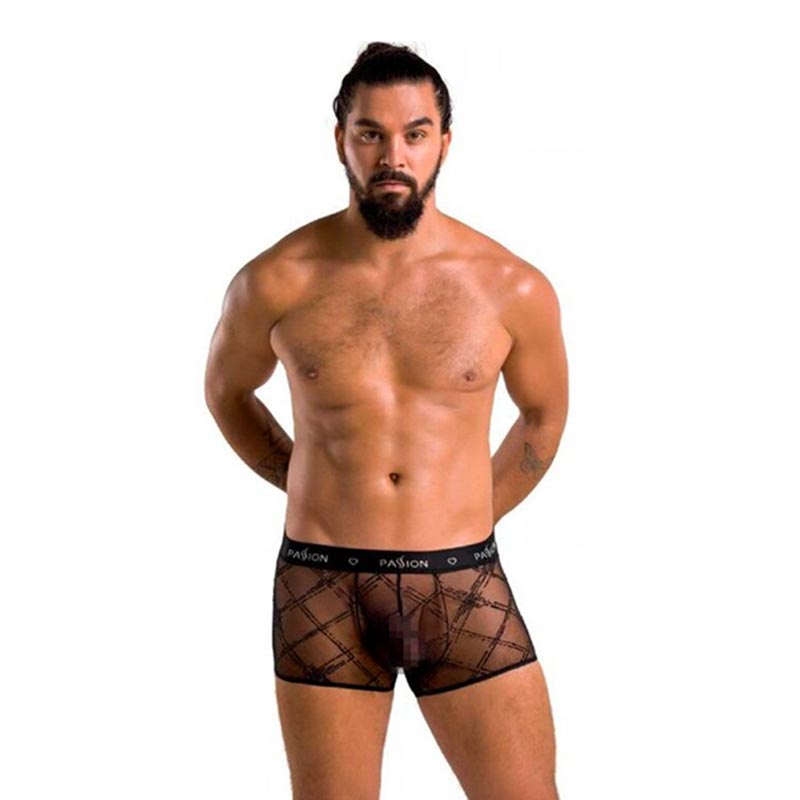 Passion 032 James Boxershorts fr Mnner- Schwarz (S/M)