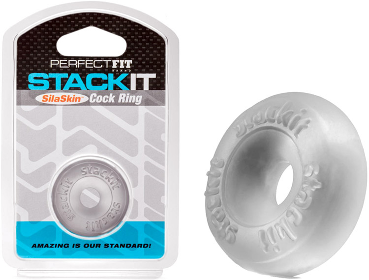 PerfectFit StackIt ultra-comfortable penis-ring - Clear