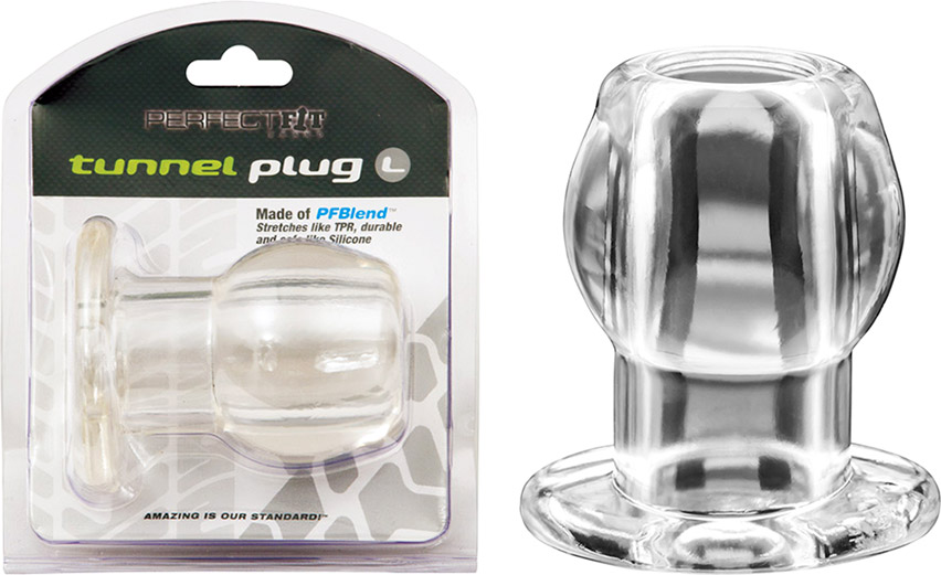 PerfectFit Tunnel Hollow Butt Plug - Clear (Large)