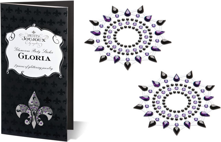 Petits Joujoux Gloria - Décorations pour seins - Noir & violet